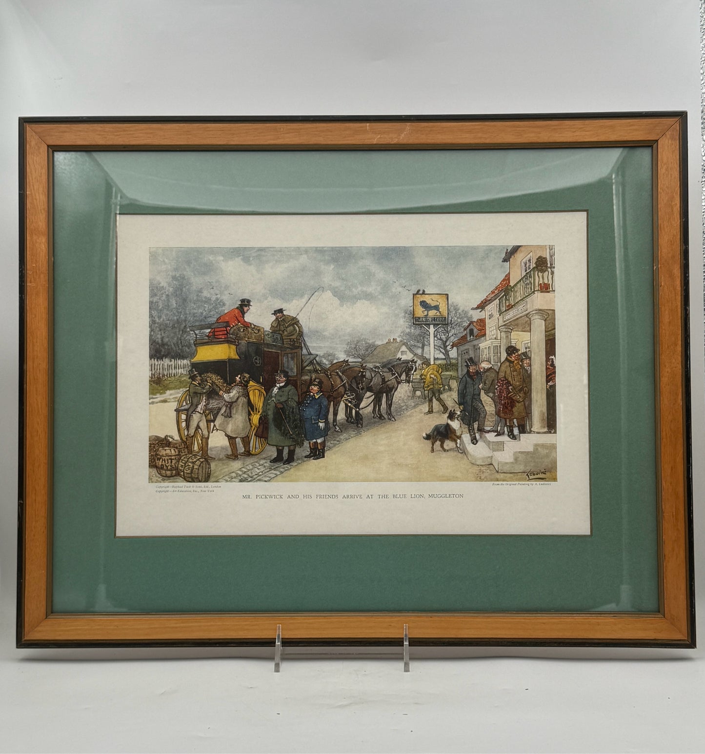 Ludovici "Mr. Pickwick Arrives At The Blue Lion, Muggleton" Framed Print