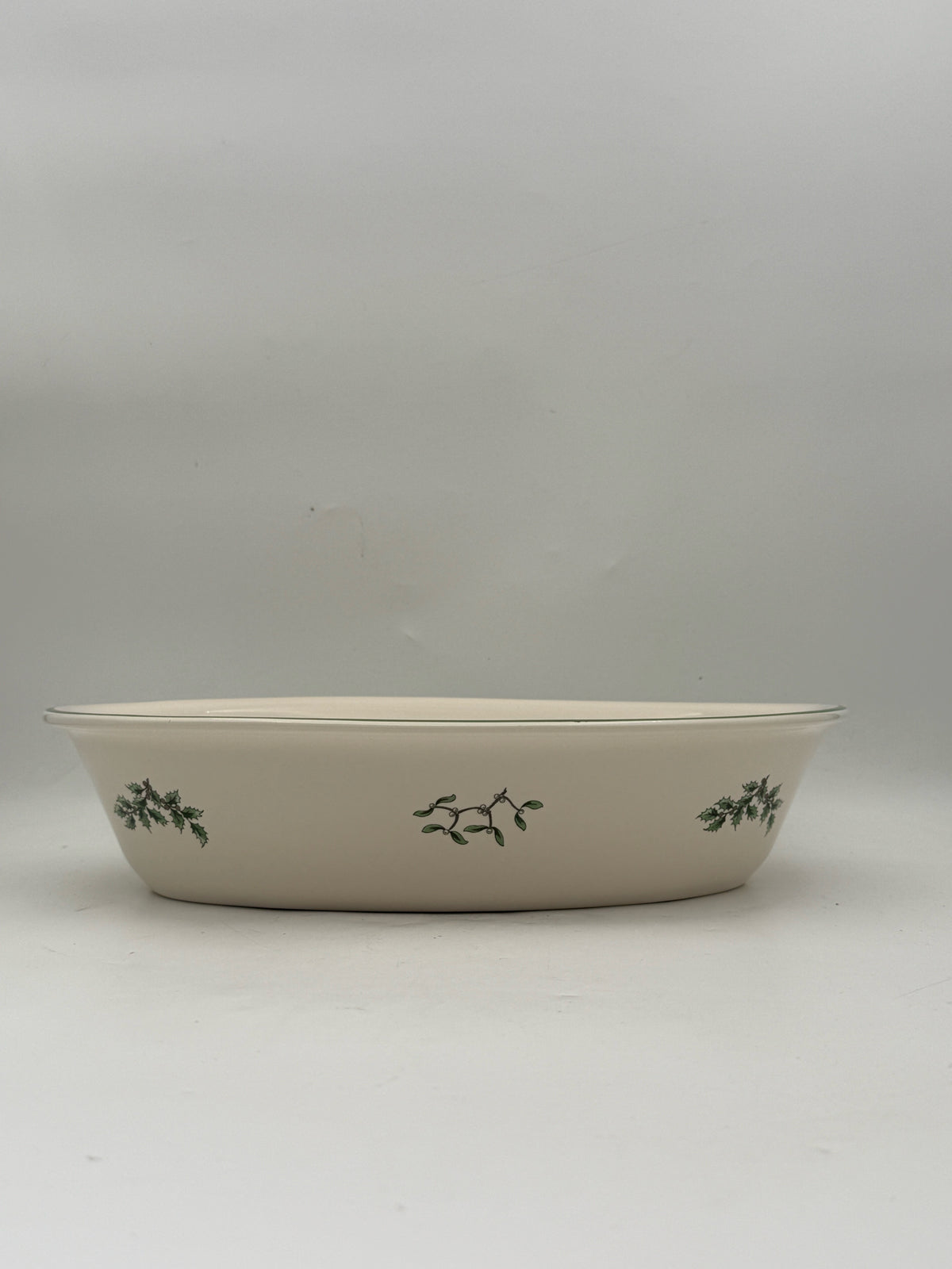 Spode Christmas Tree Oval Rimmed Serving Bowl