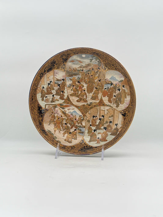 19th Century Japanese Satsuma Enamal And Gilt Bowl
