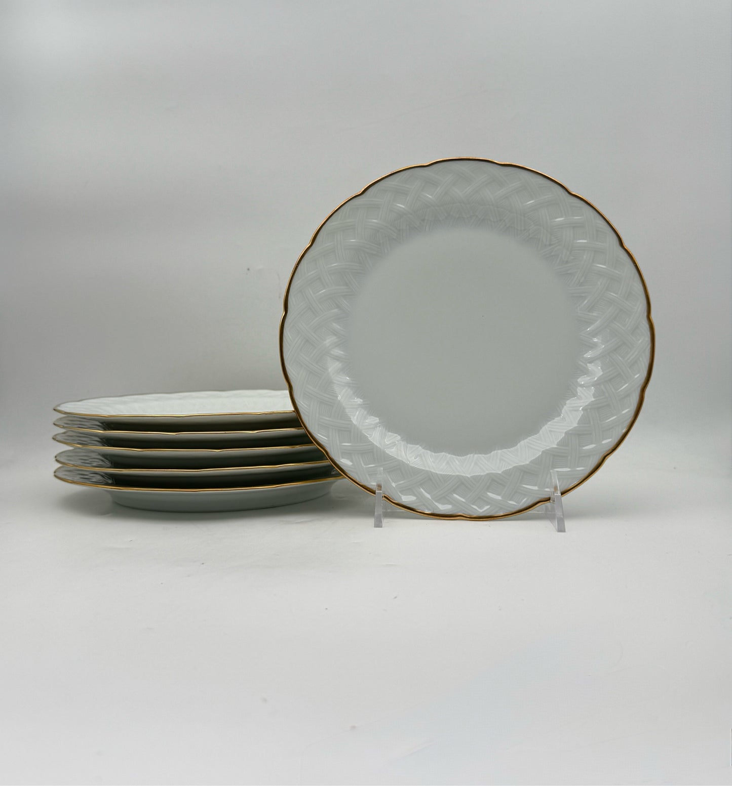 Bernardaud Baudelaire Luncheon Plates- Set Of 8