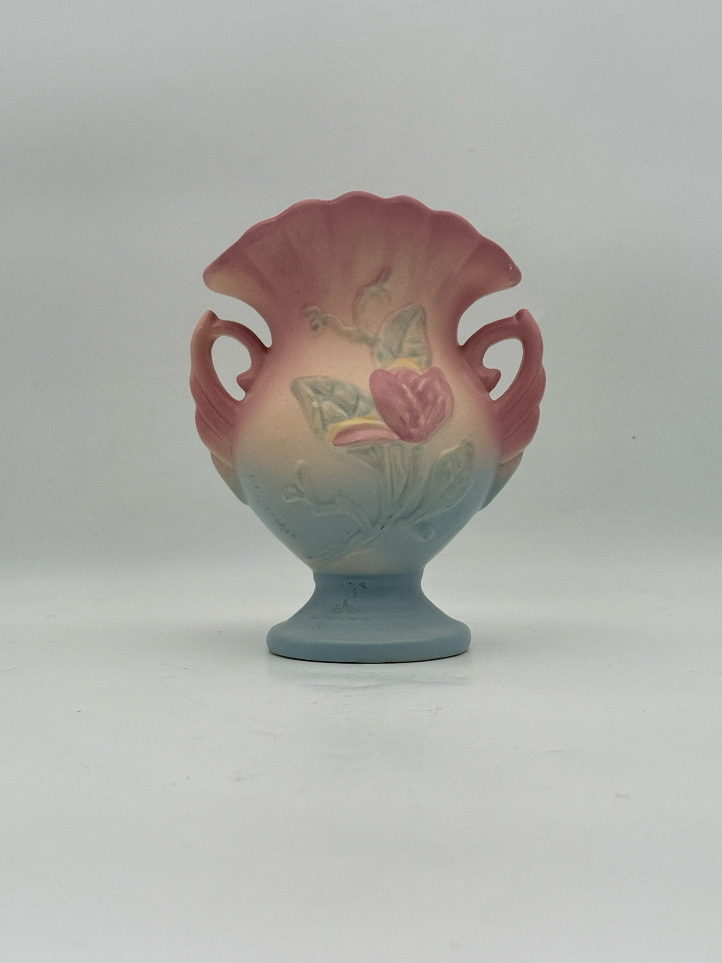 Vintage Hull Magnolia Double Handle Vase