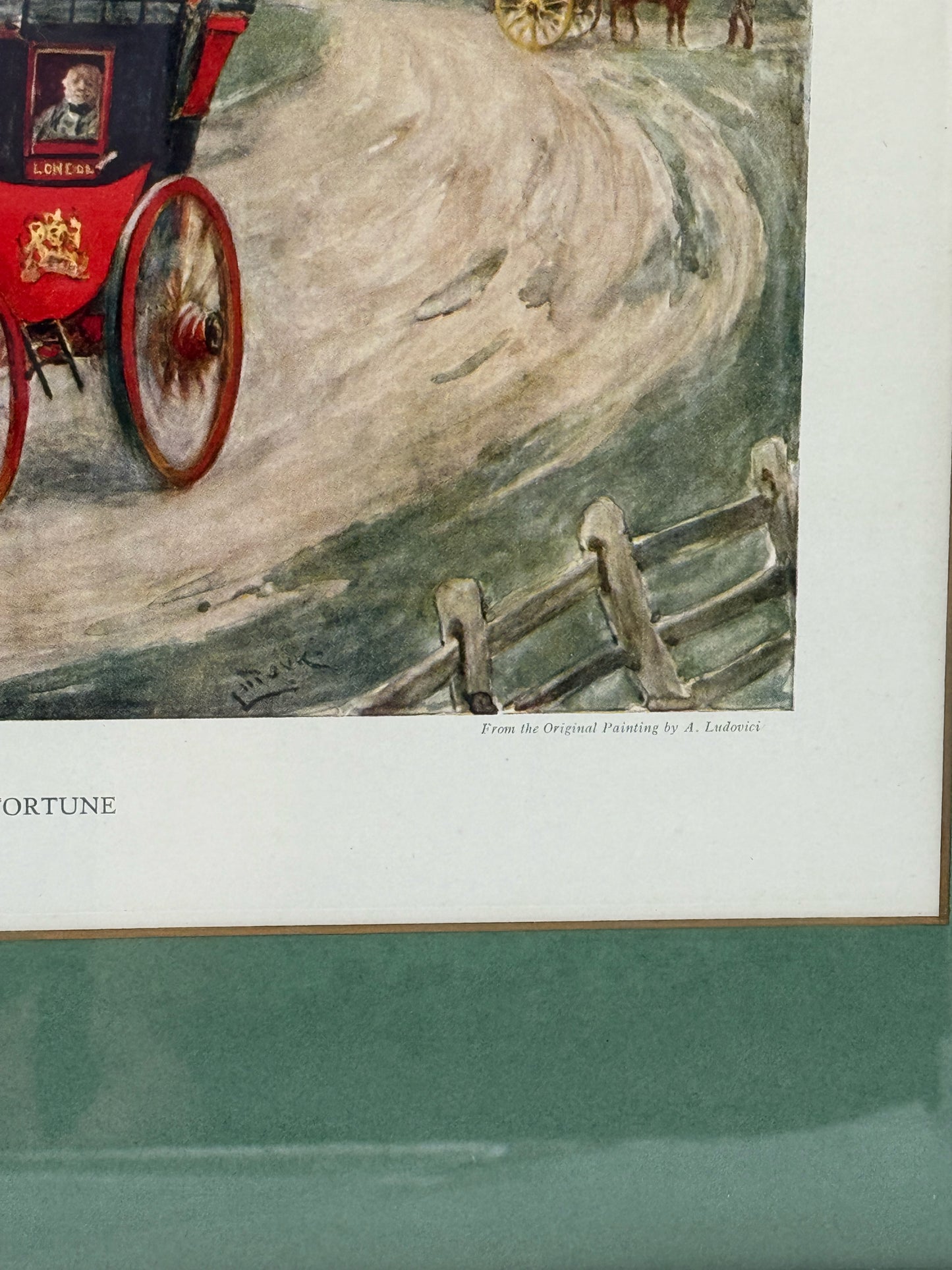 Ludovici "Tom Pinch Departs To Seek His Fortune" Framed Print