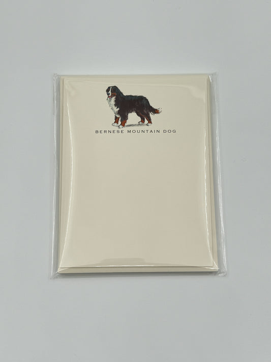 Fable & Sage Bernese Mountain Dog  Flat Note Cards – Set of 6 with Envelopes
