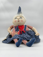 Freedom Fran Patriotic Soft Sculpture Doll by Joe Spencer