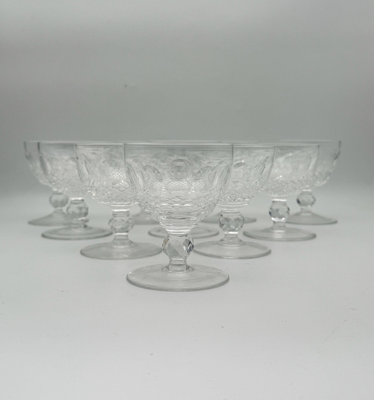 Waterford Crystal Colleen Short Stem Cocktail Glasses- Set Of 10
