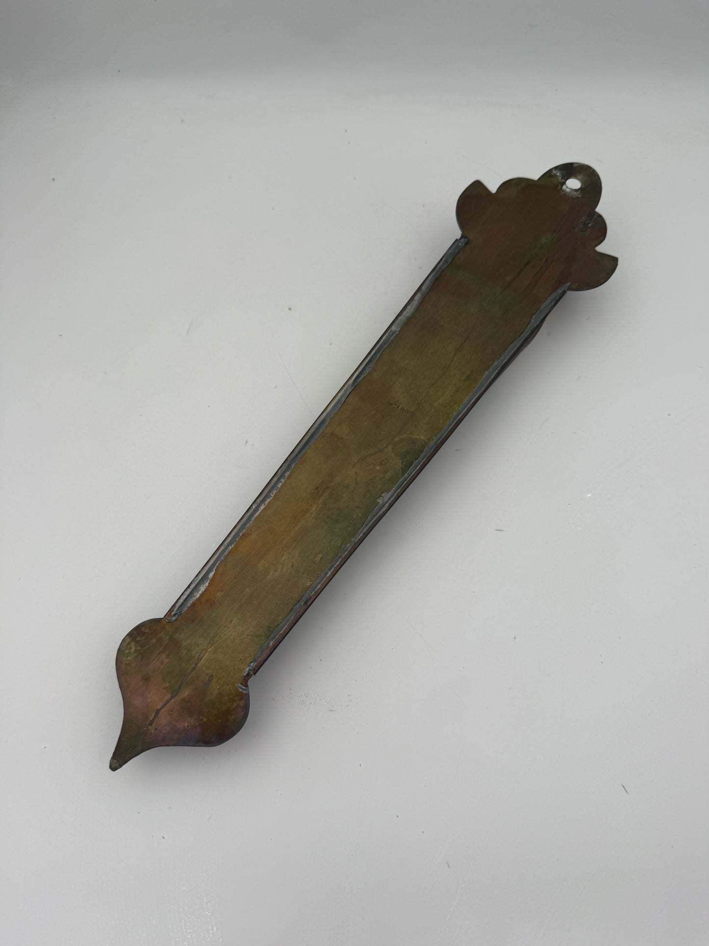 Vintage Brass Fireplace Matchstick Holder