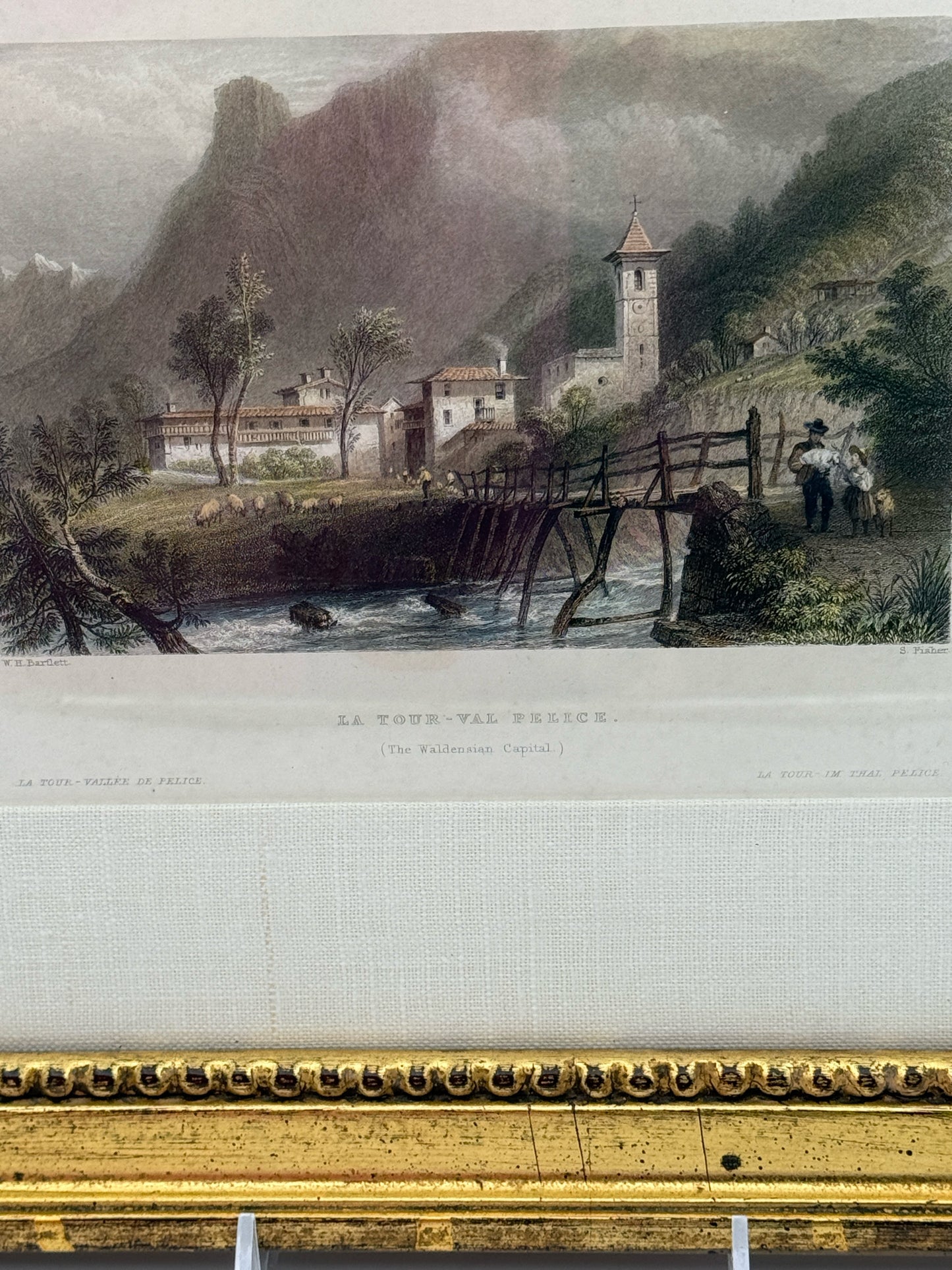 Hand Colored Set Of 5 European City Engravings