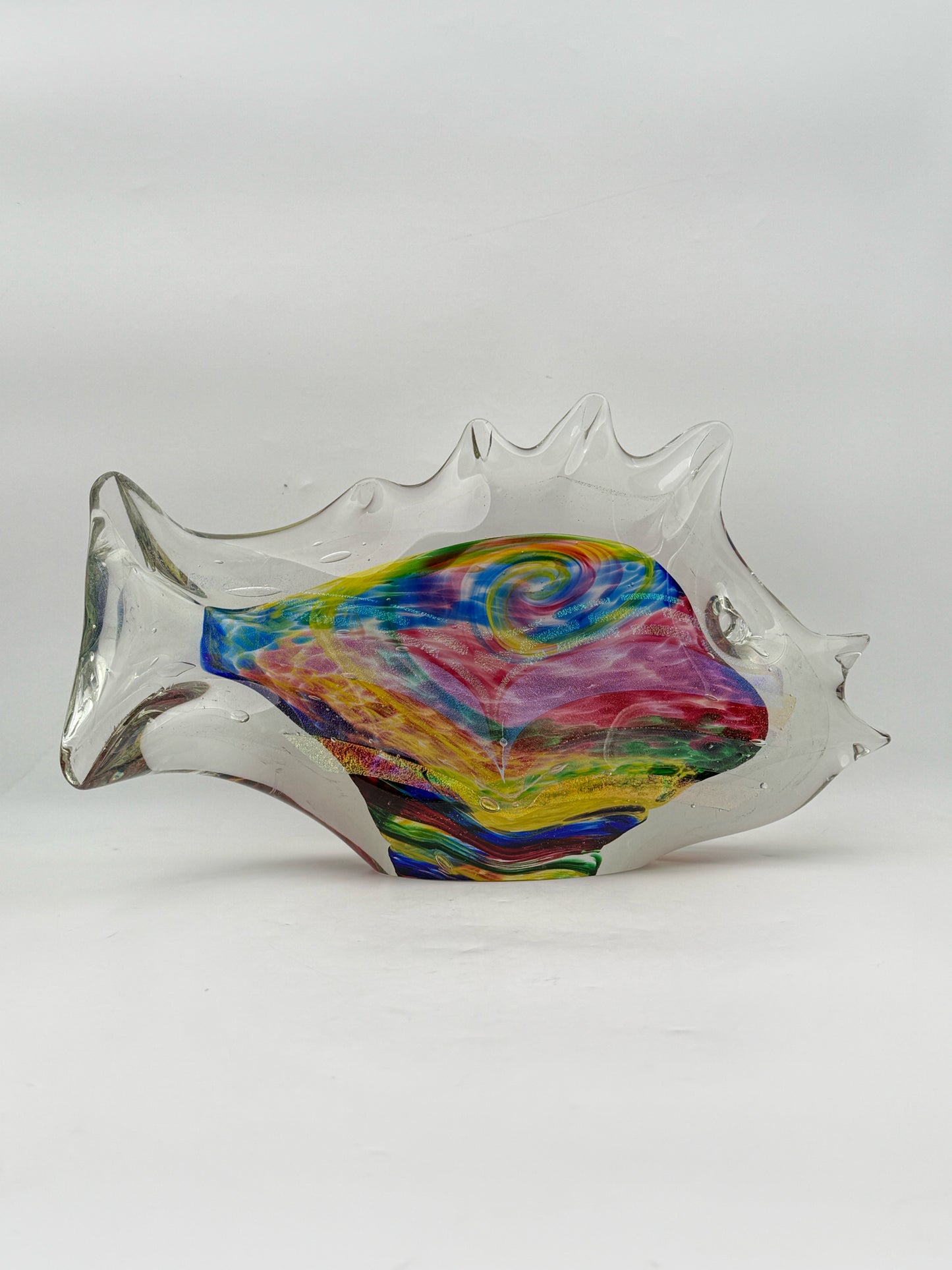 Large Rollin Karg 2012 Art Glass Fish