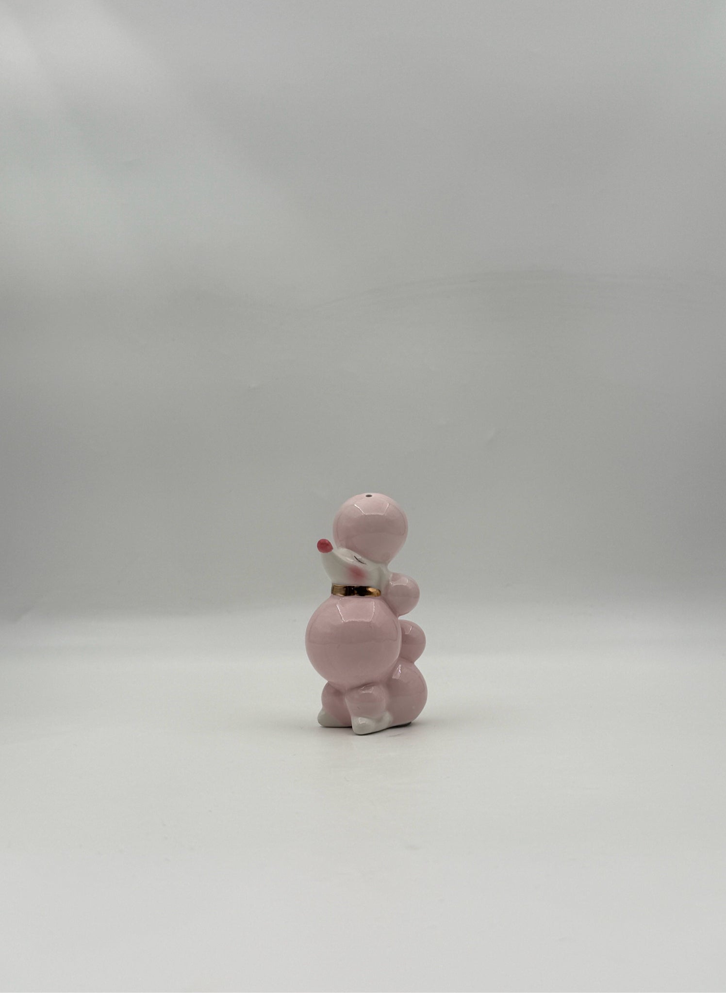 Pink Poodle Salt & Pepper Shakers – Cute Ceramic Kitchen Set