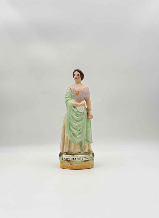 Early 20th Century Staffordshire Lady Macbeth Figurine English Pottery