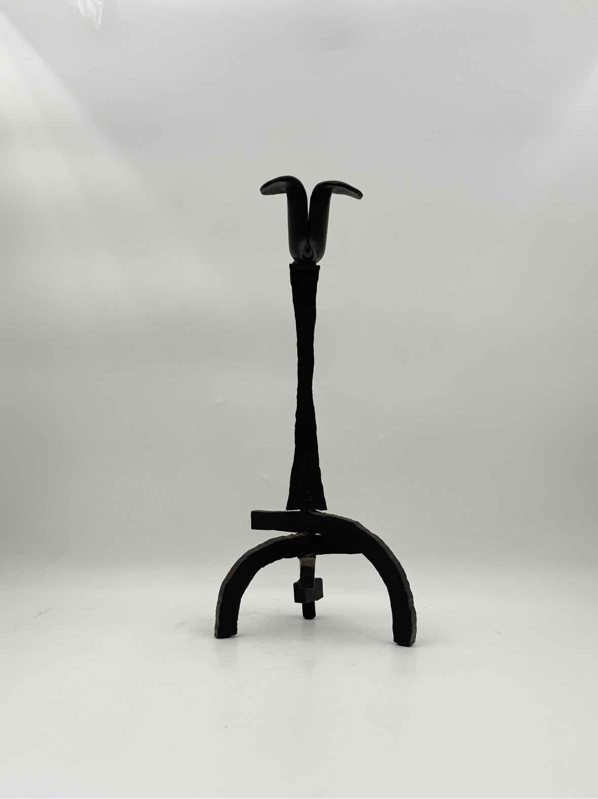 Ahwahnee Yosemite Iron Tulip Candlesticks 12.5" And 16" Set