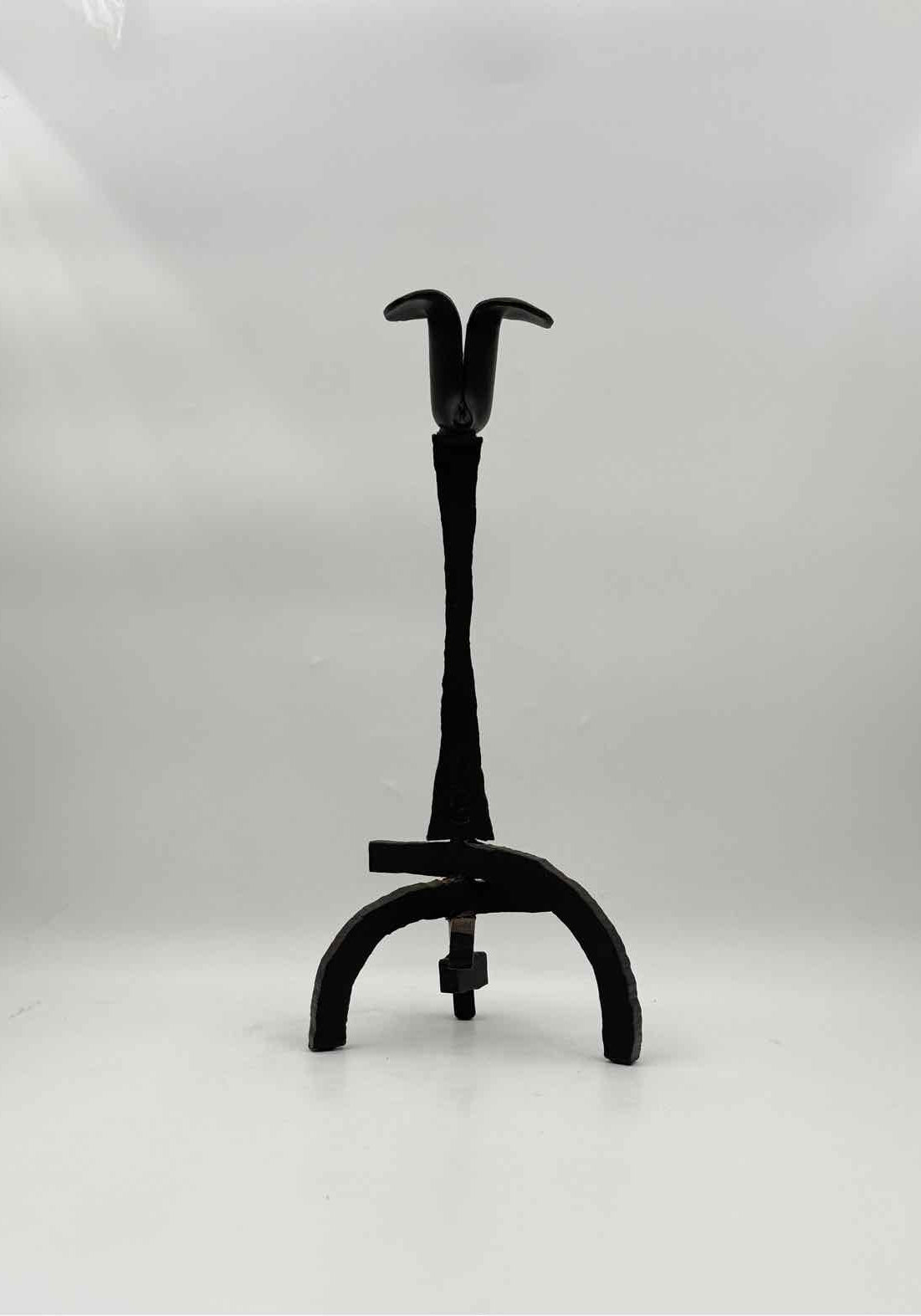 Ahwahnee Hotel Yosemite Wrought Iron Tulip Candlesticks – Pair