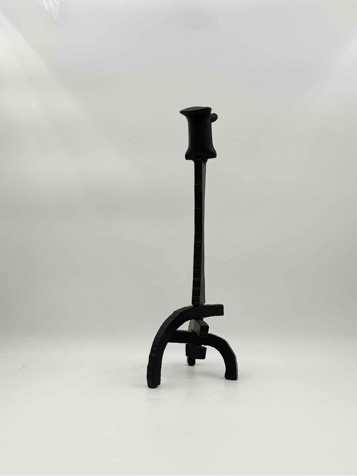 Ahwahnee Yosemite Iron Tulip Candlesticks 12.5" And 16" Set