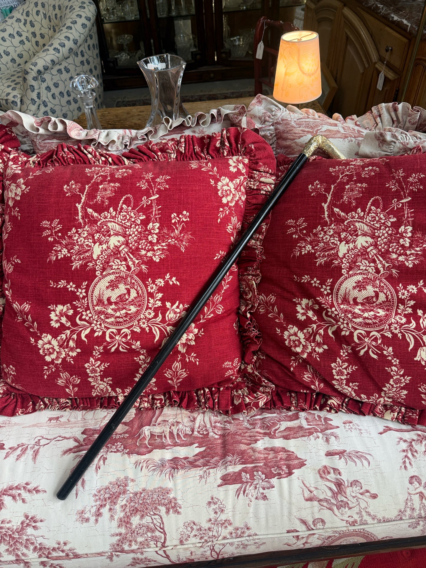 Repousee Handled Cane