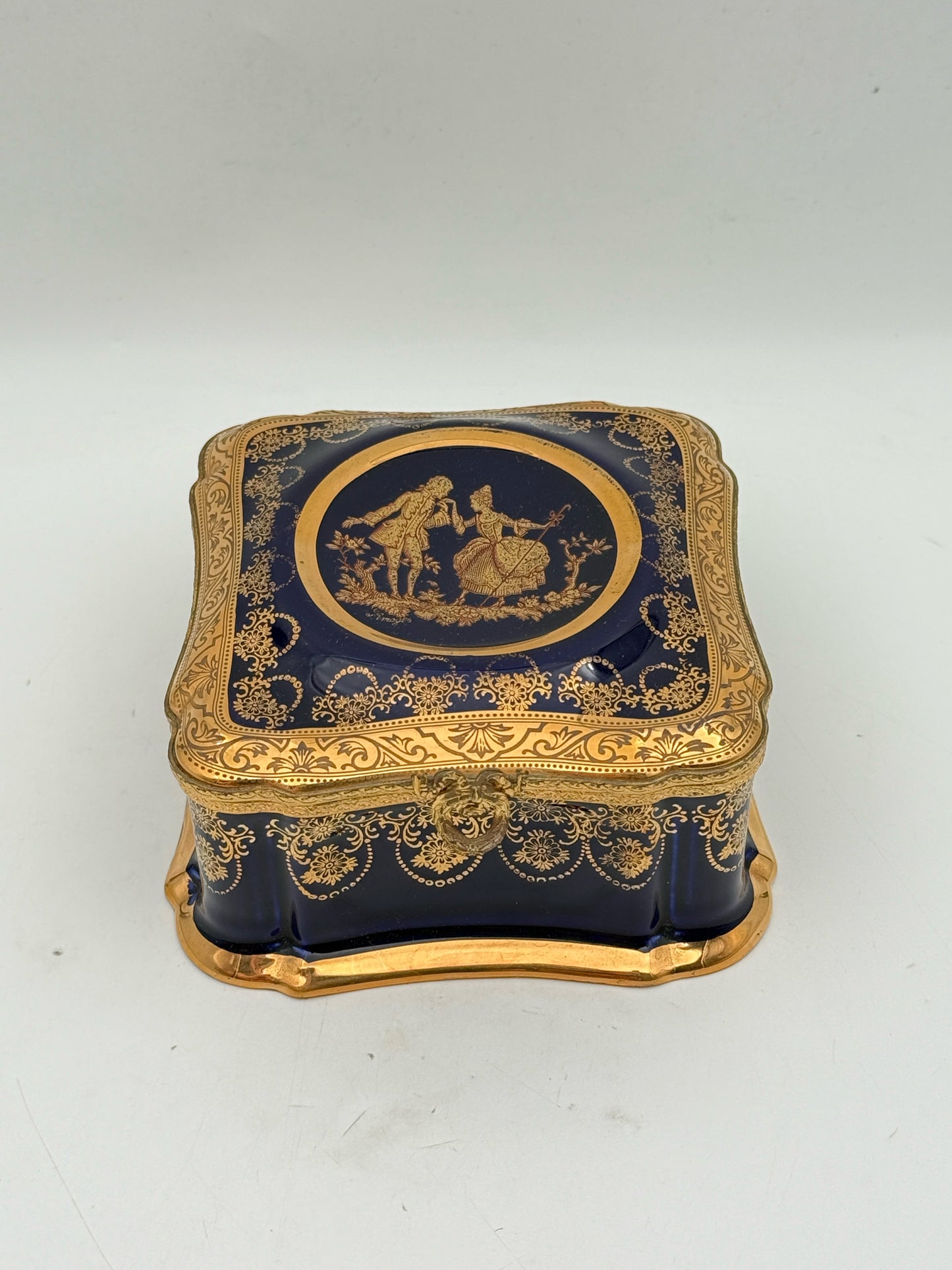 Imperial Limoges Courting Scene Box