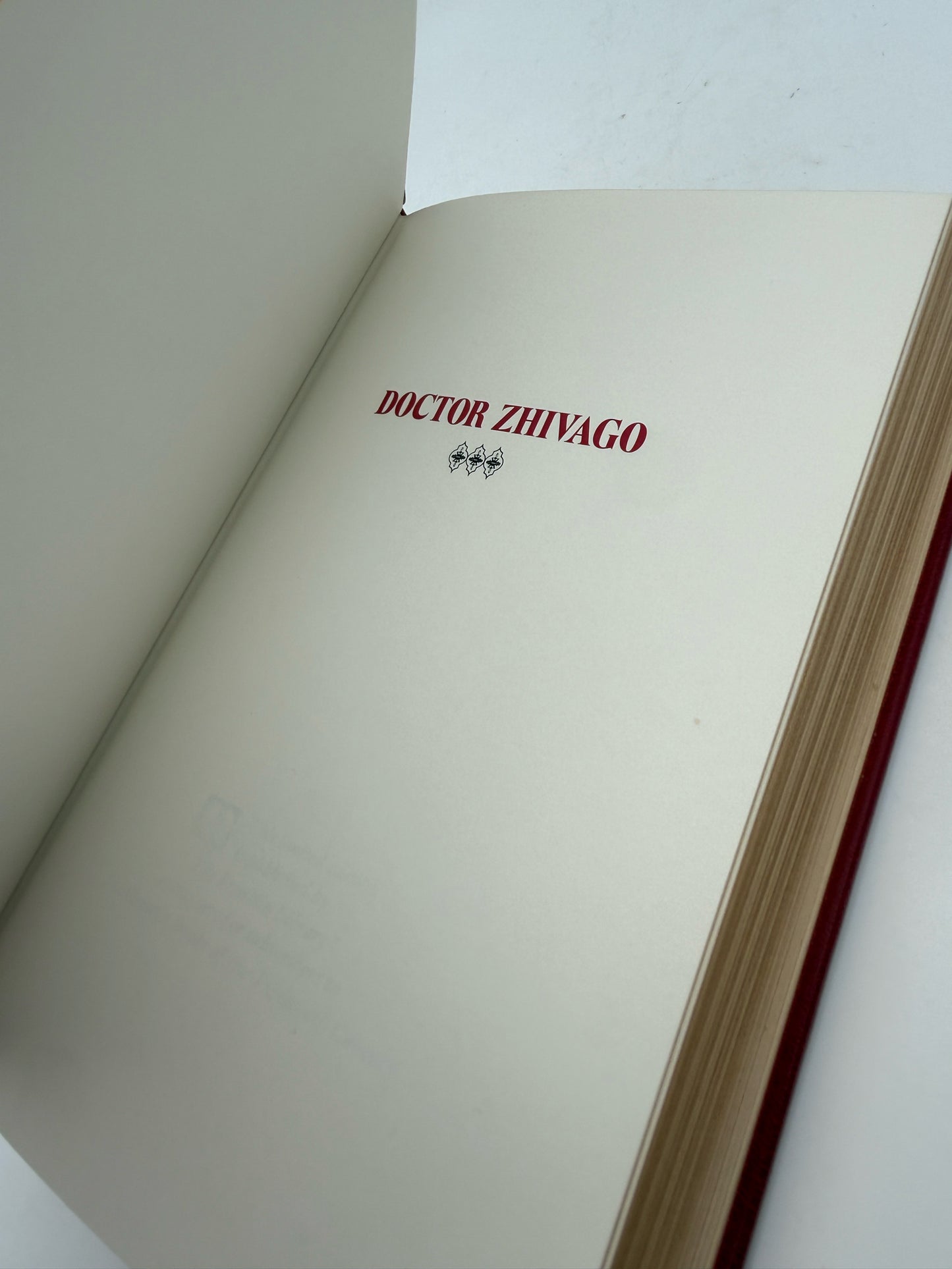 Boris Pasternak "Doctor Zhivago" Hardcover Book- Franklin Library