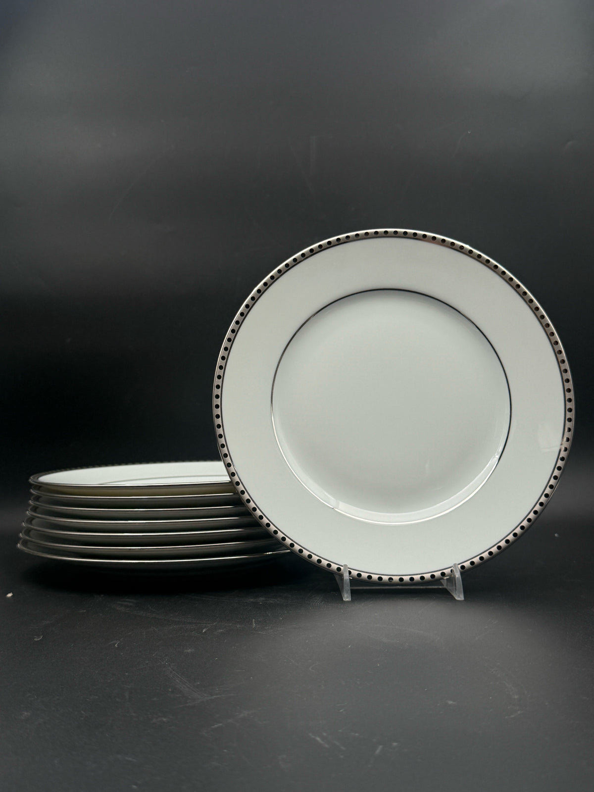 Tiffany & Co Platinum Band Dessert Set- 12 Pieces