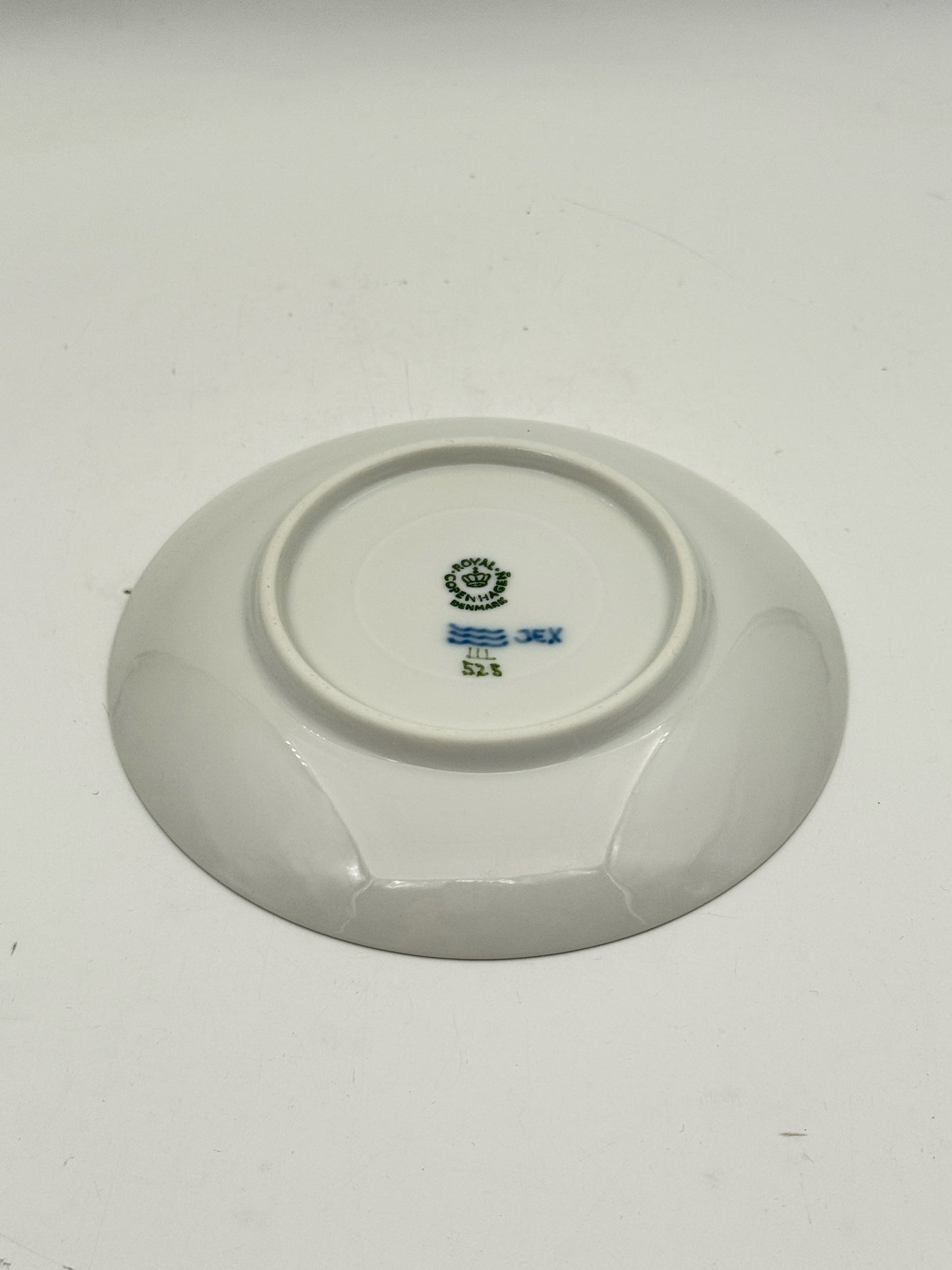 Royal Copenhagen Blue Fluted Half Lace Teacup And Saucer- Set Of 2