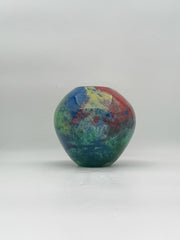 Multi Color Art Glass Vase