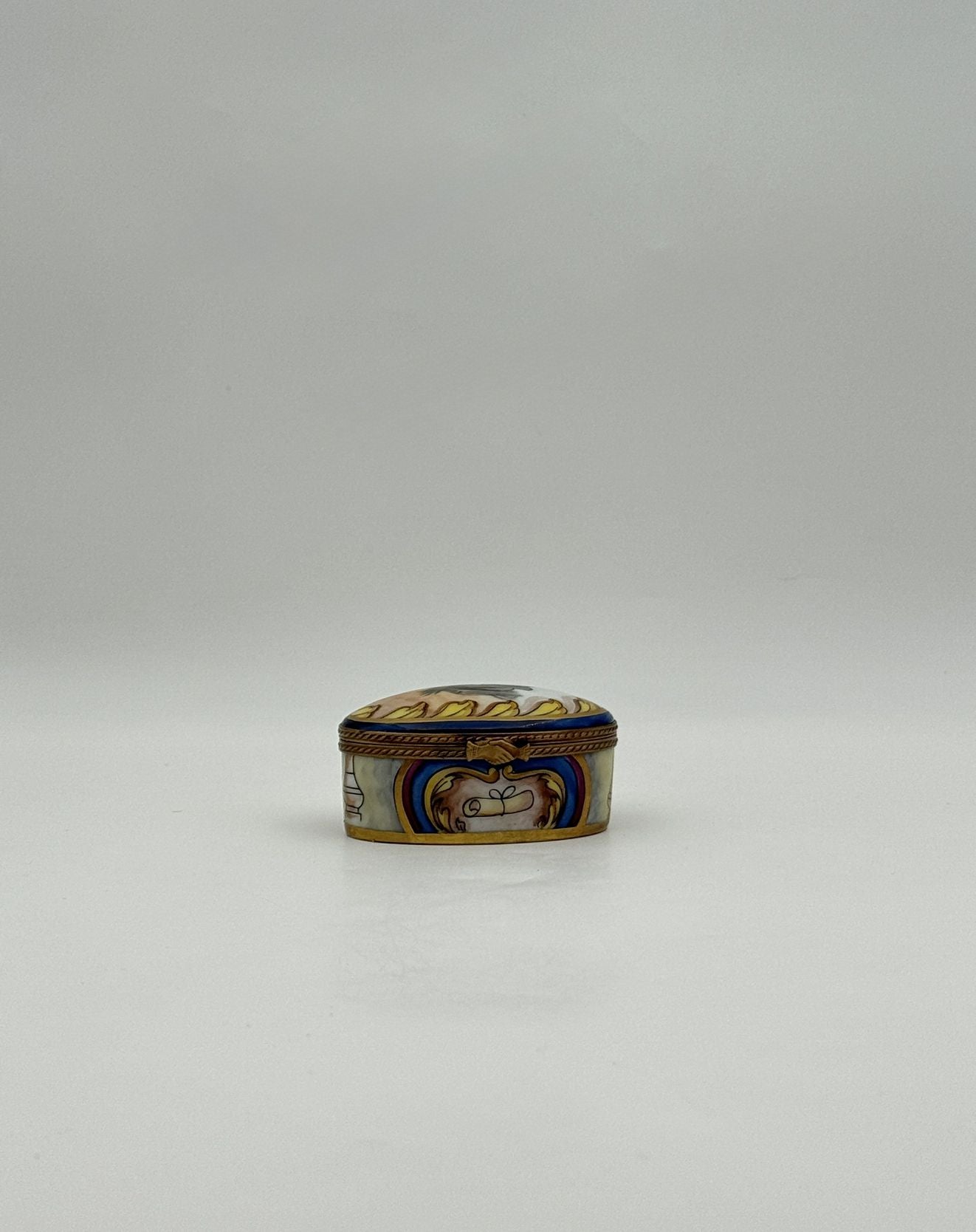 Limoges France Graduation Porcelain Box Diploma Figurine Gift Décor