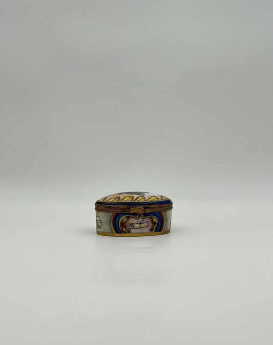 Limoges France Graduation Porcelain Box Diploma Figurine Gift Décor