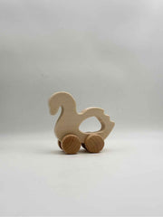 Elegant Baby Wooden Toy Swan