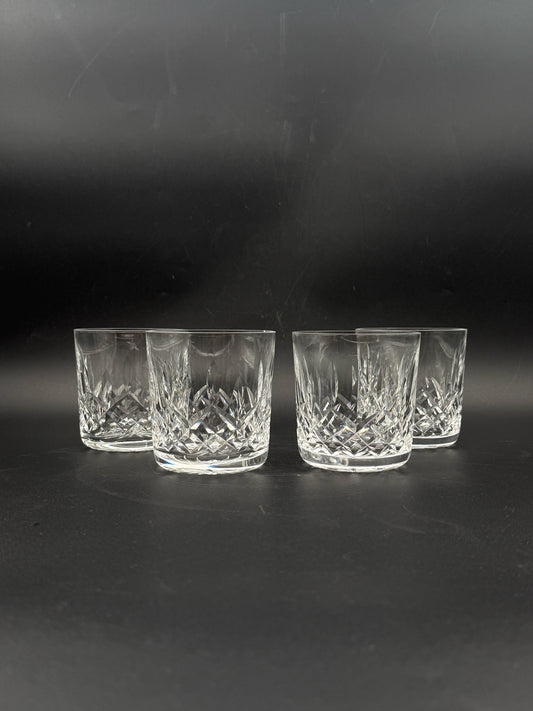 Waterford Crystal Lismore Lowball Glasses- Set Of 4