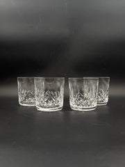 Waterford Crystal Lismore Lowball Glasses- Set Of 4