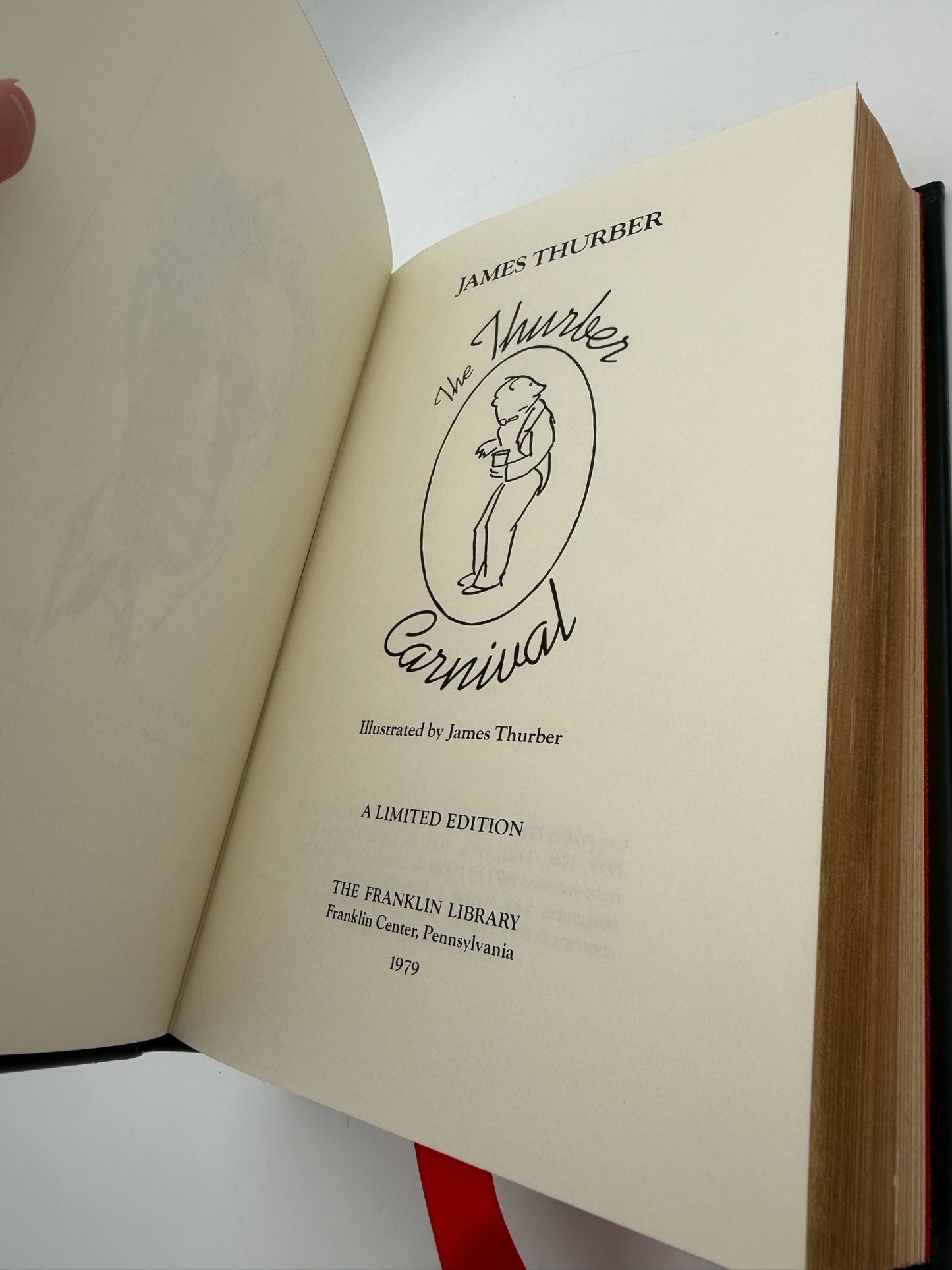 James Thurber "The Thurber Carnval" Hardcover Book- Franklin Edition