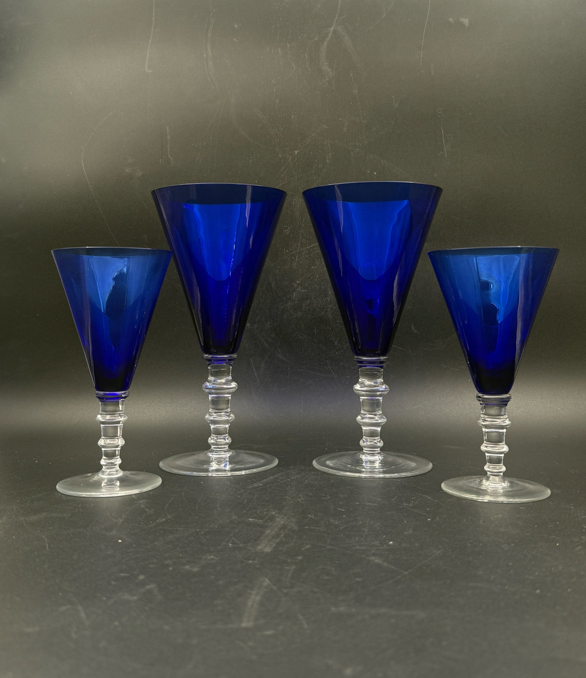 William Yeoward "Sapphire" Glasses- 2 Claret, 2 Goblets