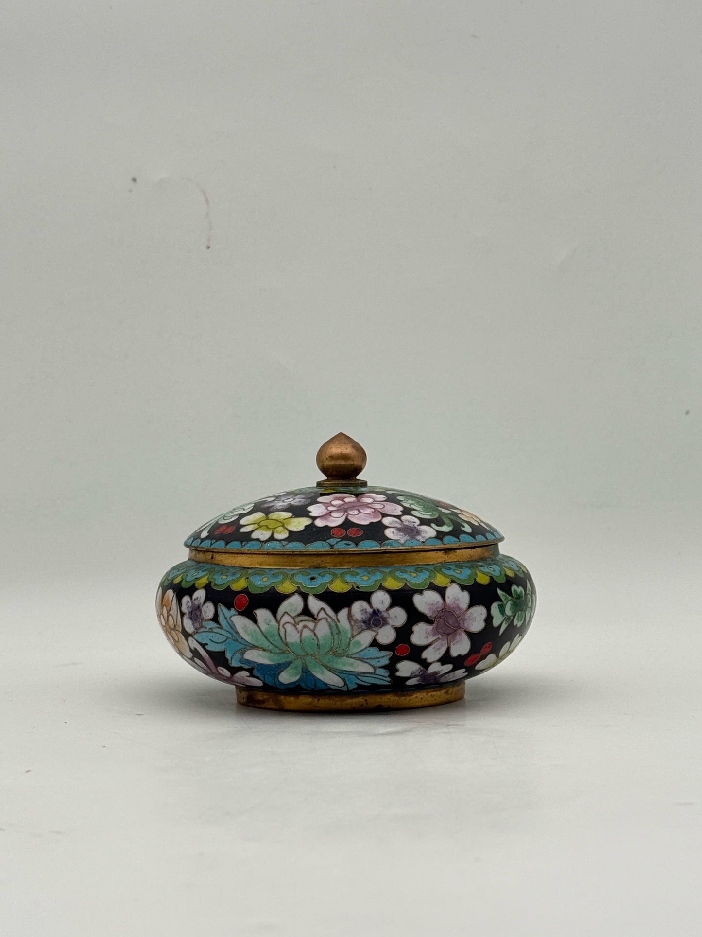 Vintage Cloisonne Bowl With Lid