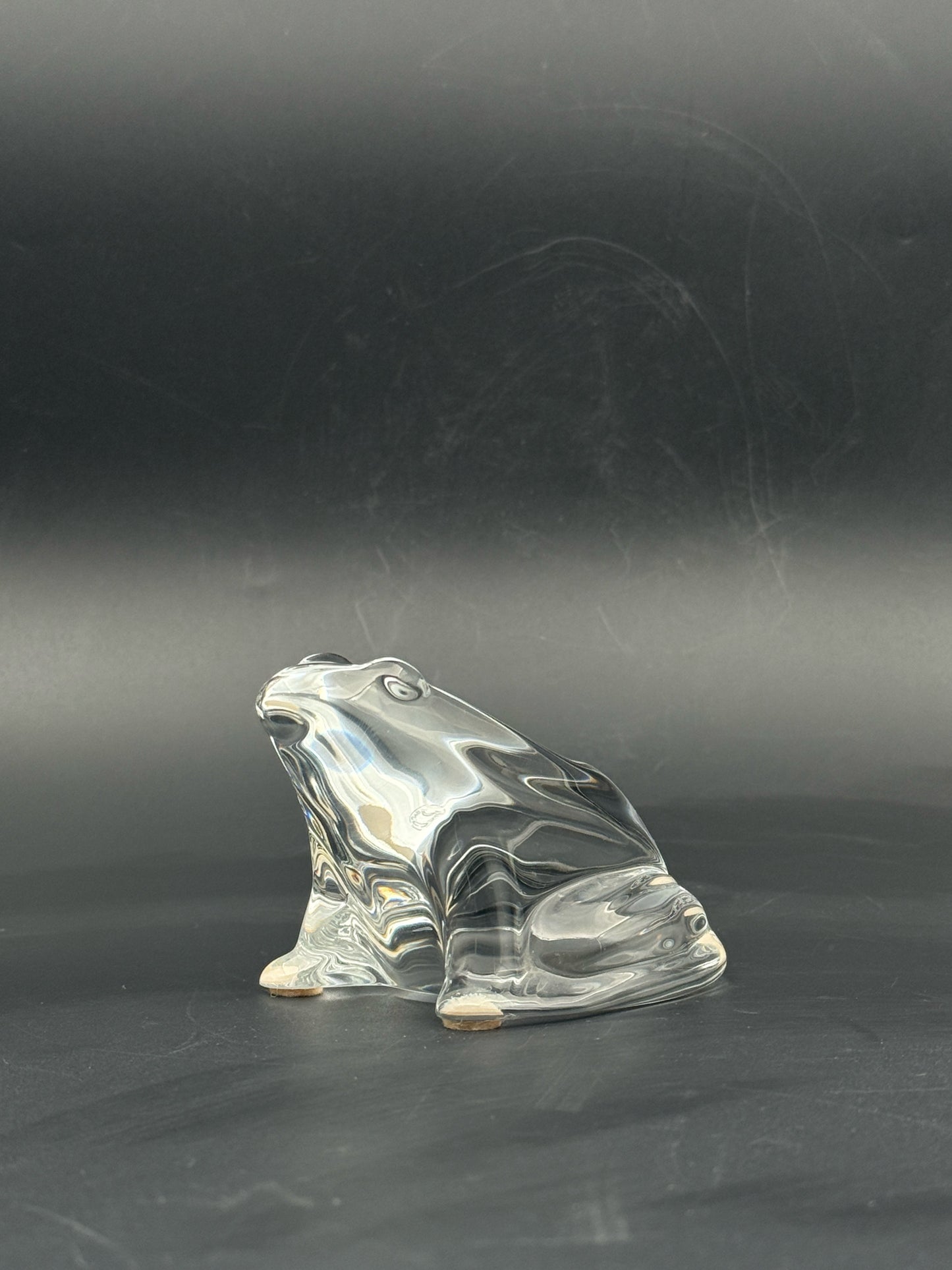 Baccarat Crystal Frog Figurine
