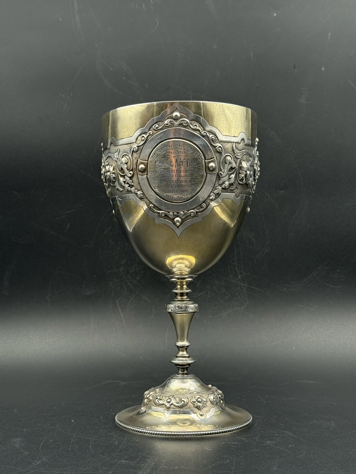 Antique 1876 Sterling Silver  Trophy Cup