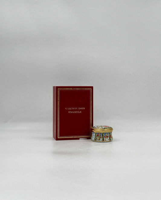 Halcyon Days Enamel Box “Home Is Where the Heart Is” – England