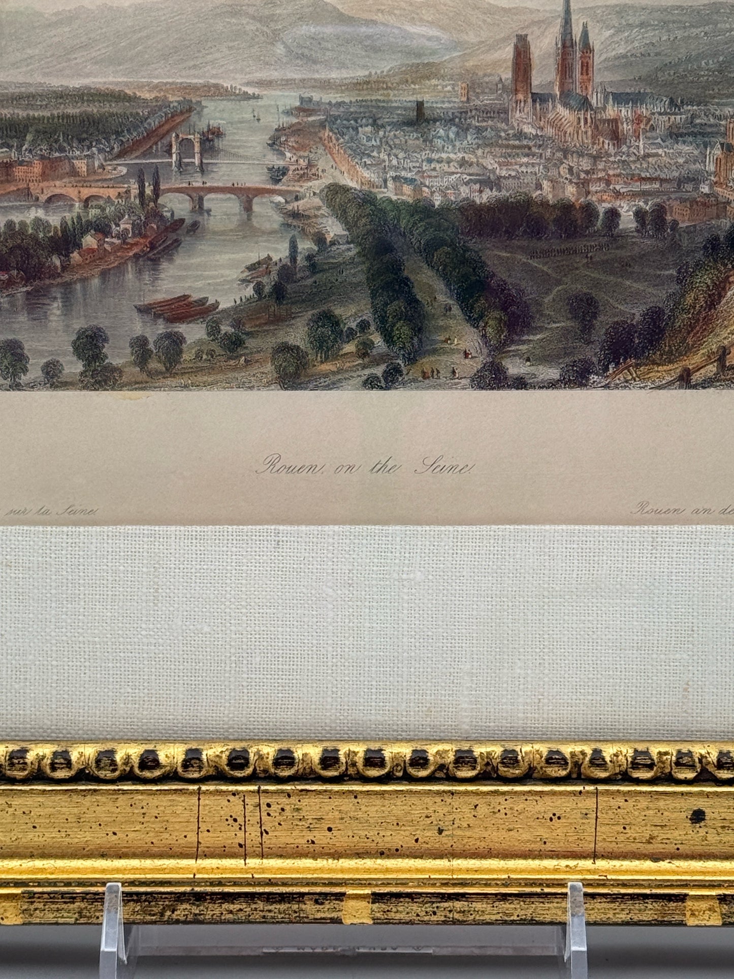 Hand Colored Set Of 5 European City Engravings