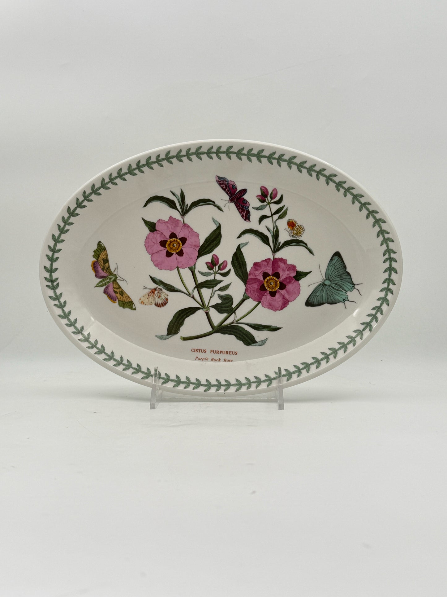 Portmeirion "Purple Rock Rose" Oval Platter