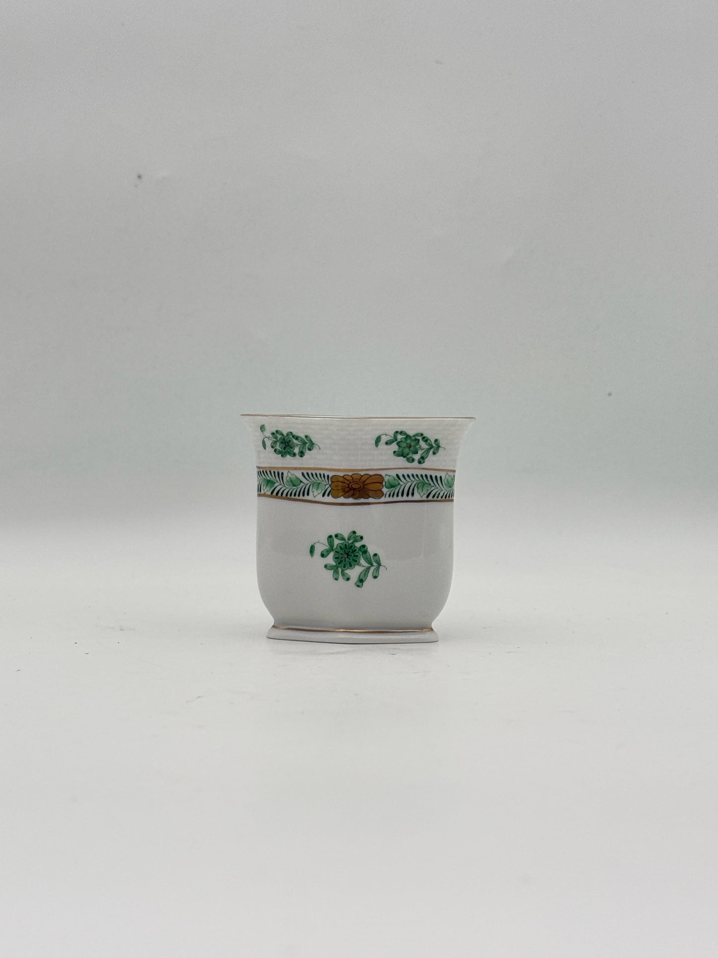 Herend Green Chinese Bouquet Surtout De Table Centerpiece- 16 Pieces