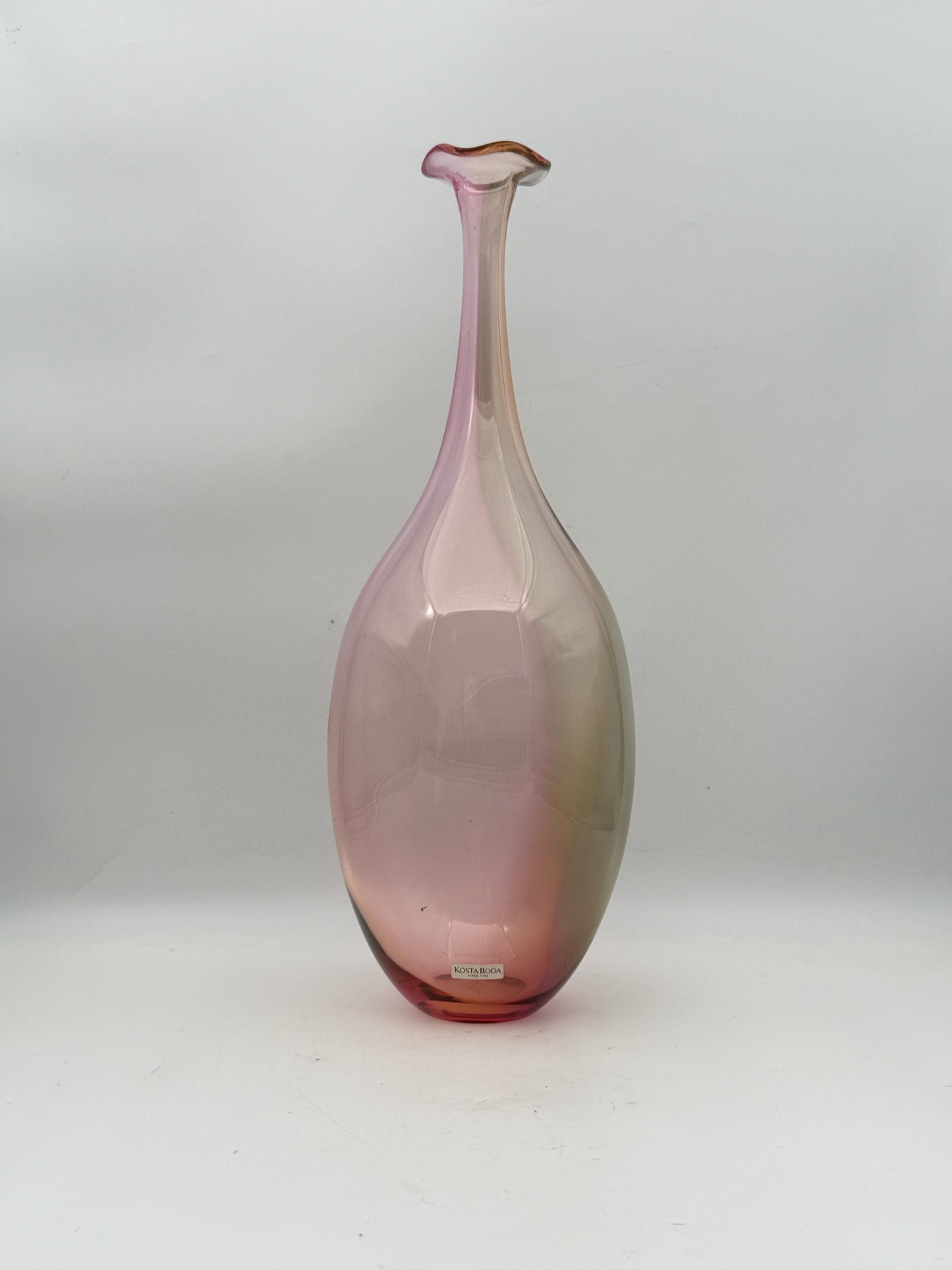 Kosta Boda "Fidji" Art Glass Vase By Kjell Engman