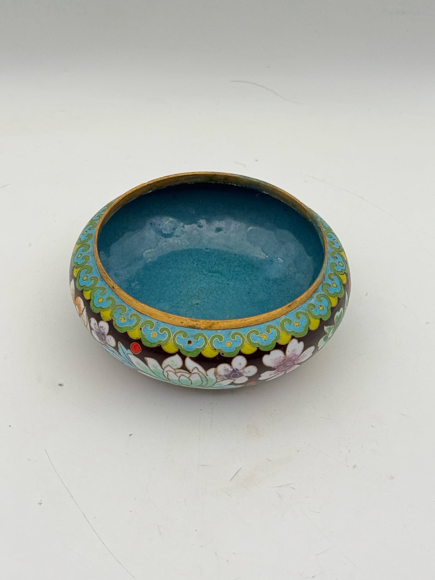 Vintage Cloisonne Bowl With Lid