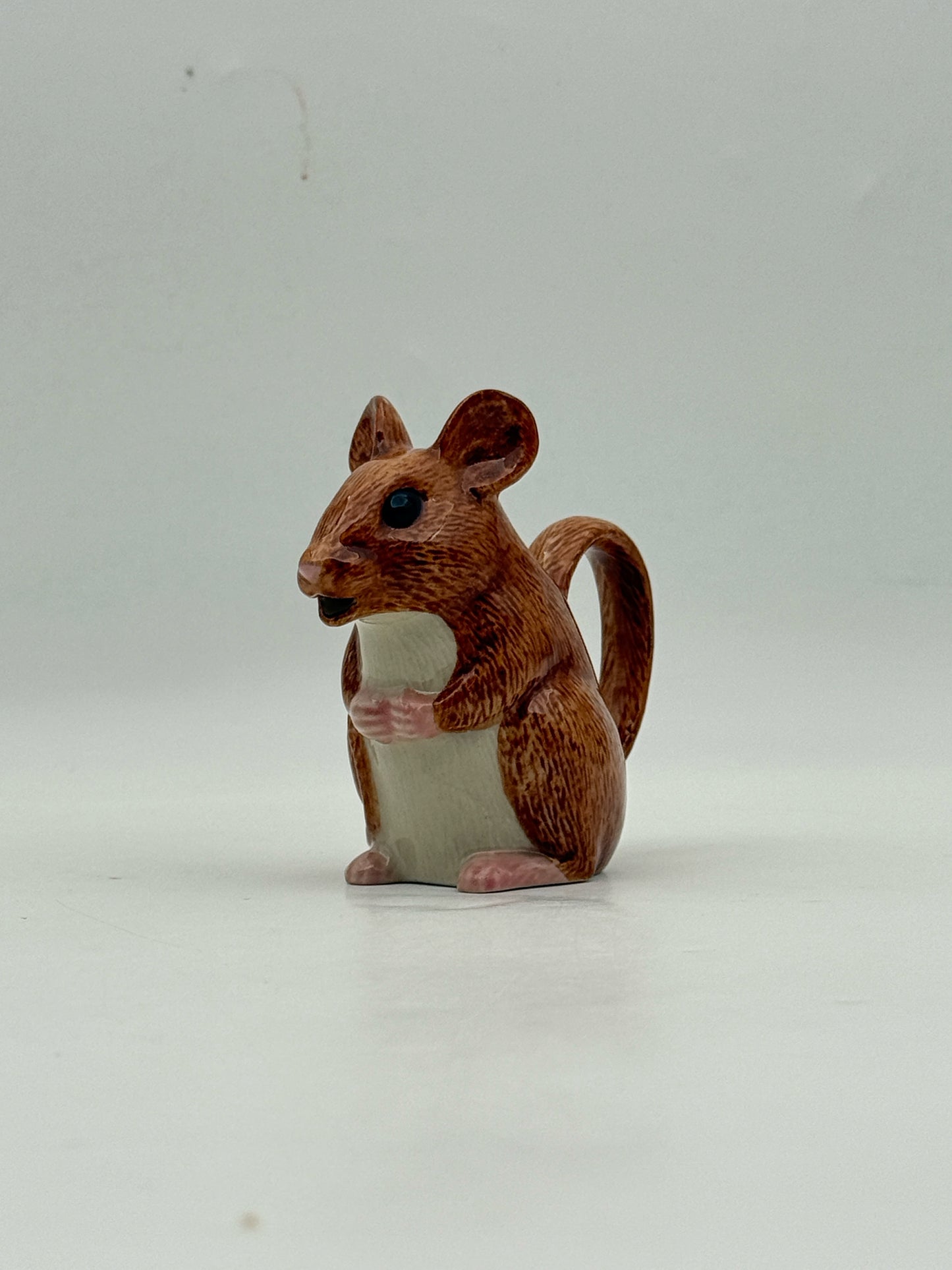 Quail Handpainted Mouse Pitcher