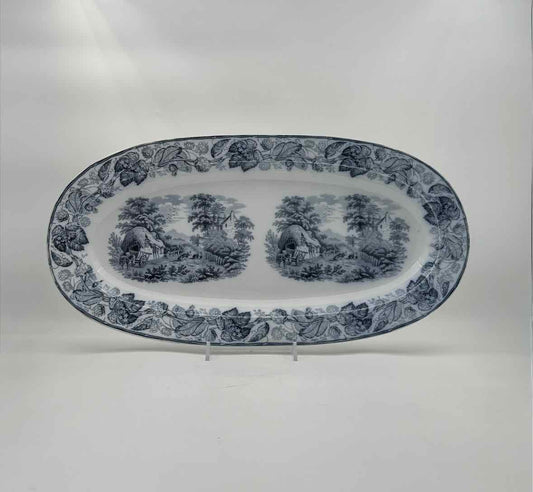 1860 Copeland Hops Pattern Pattern Bread Platter
