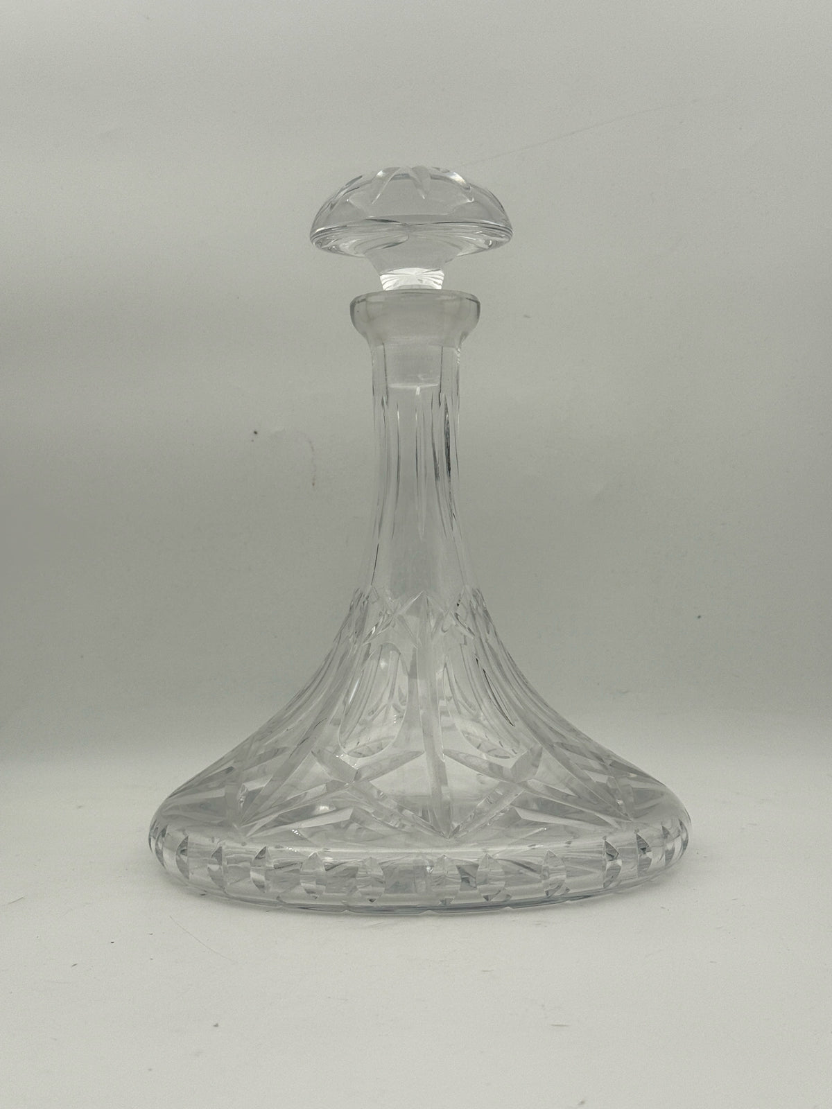 Vintage Crystal Ship Decanter