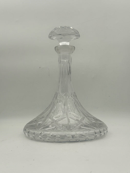 Vintage Crystal Ship Decanter