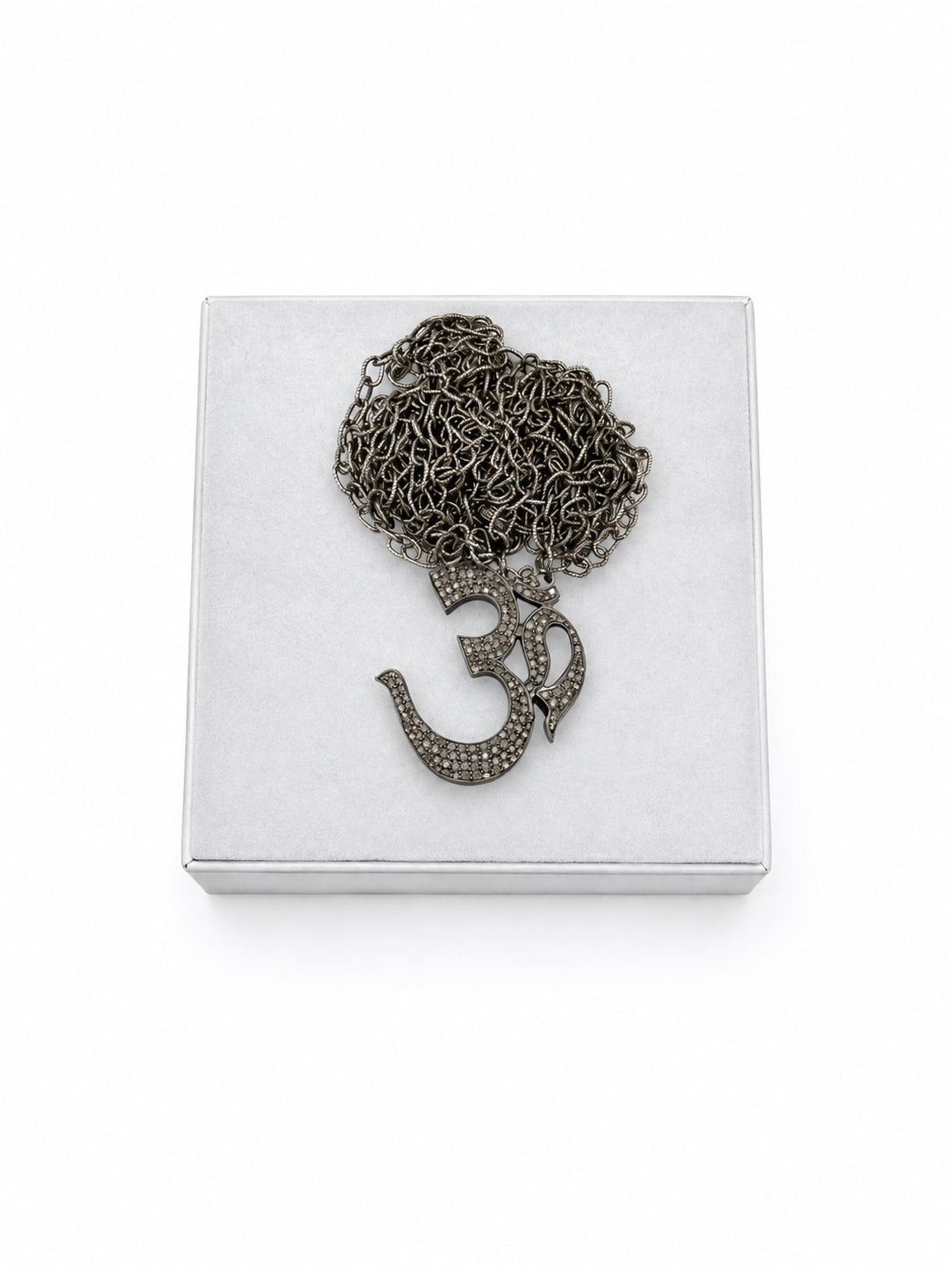Dalia Sterling Silver OM Symbol Necklace