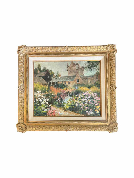 "The Highland Cawdor Castle And Gardens, Scotland" Framed Painting By Chet Colton