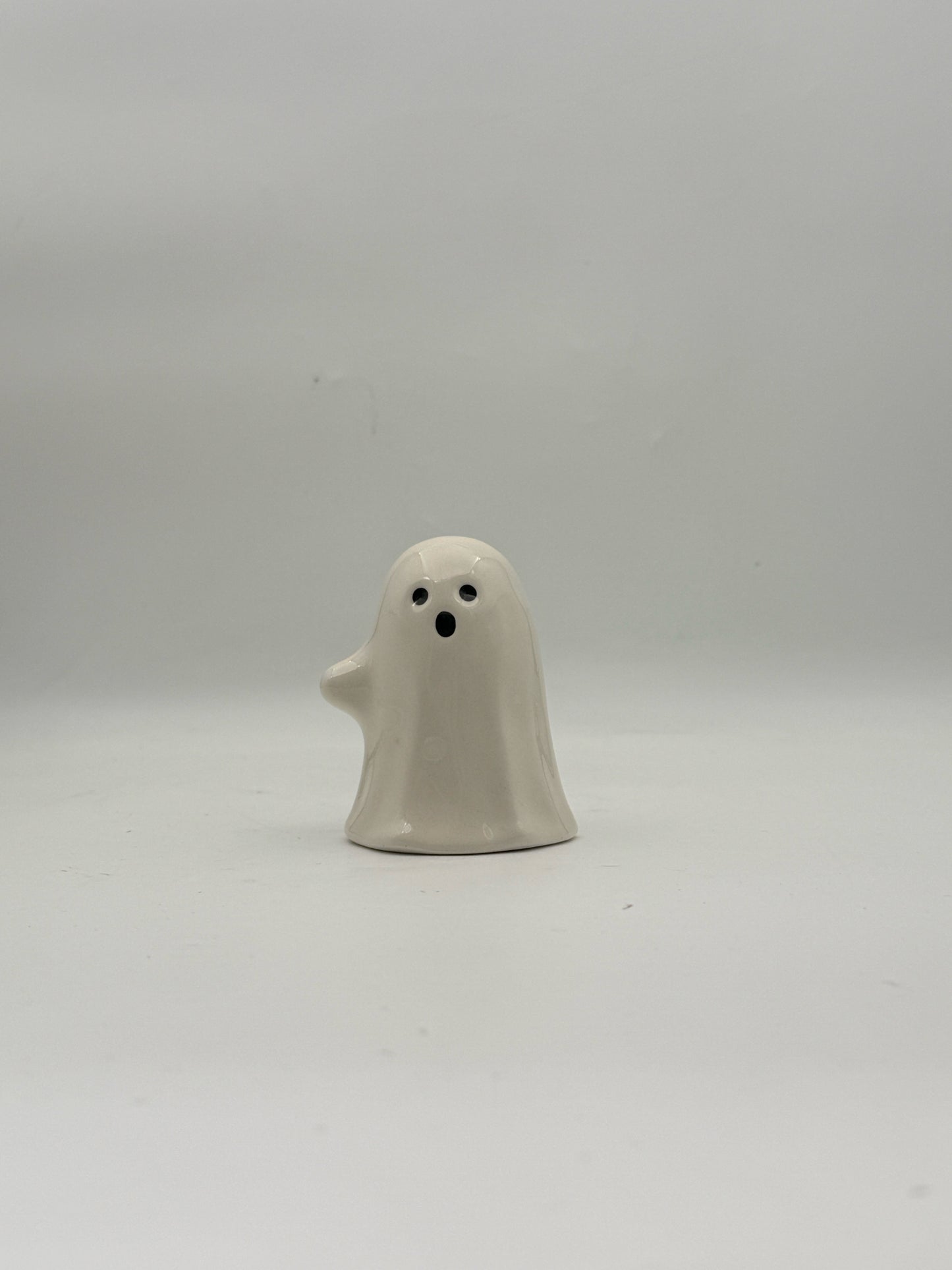 Ghost And Pumpkin Salt And Pepper Shakers