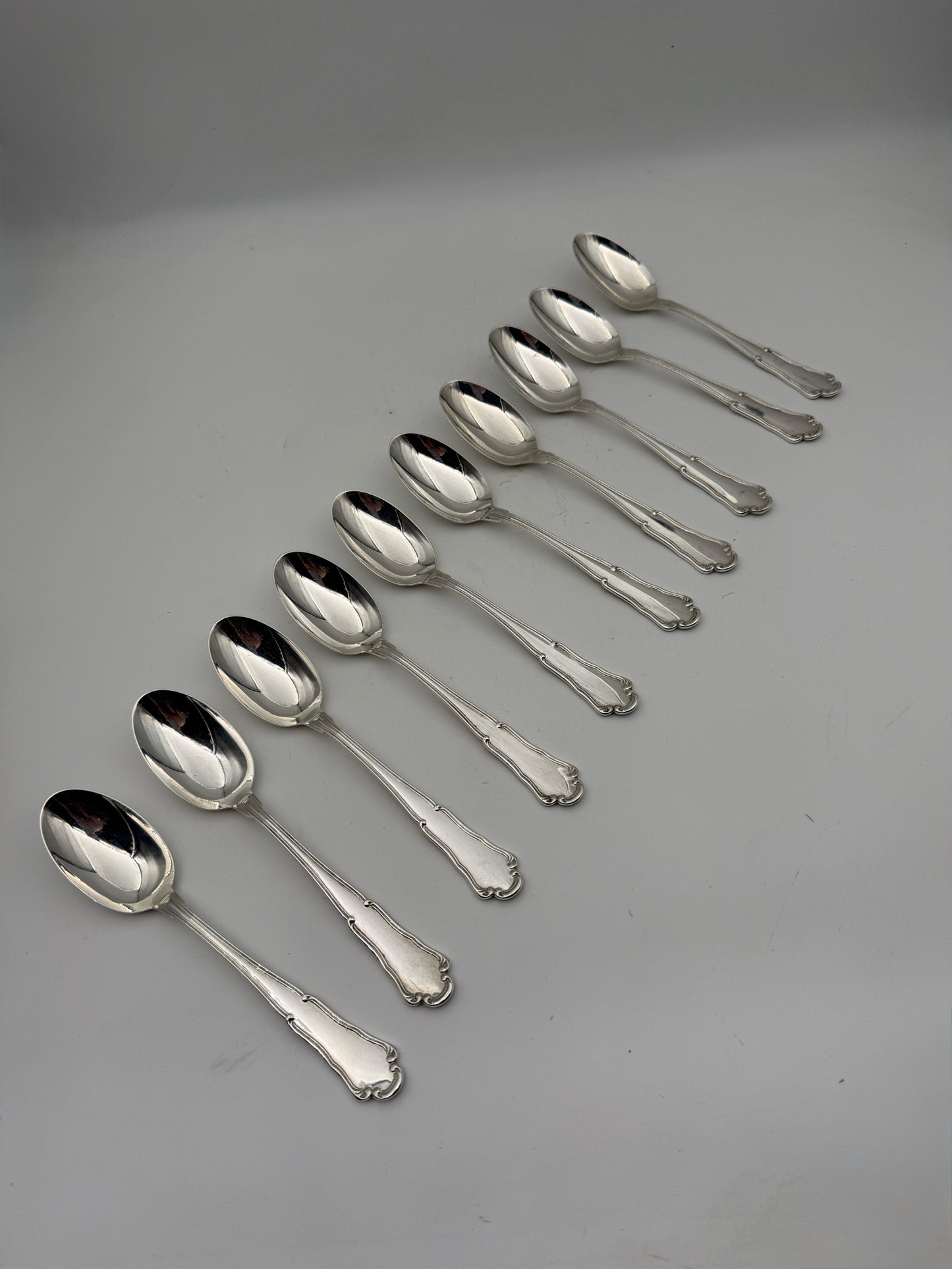 Wallace "Barocco" Sterling Silver 10 Person Flatware Set And 3 Serving Pieces- 53 Pieces