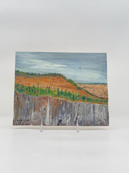 Oil On Board Landscape By Kaye Allan Johnson