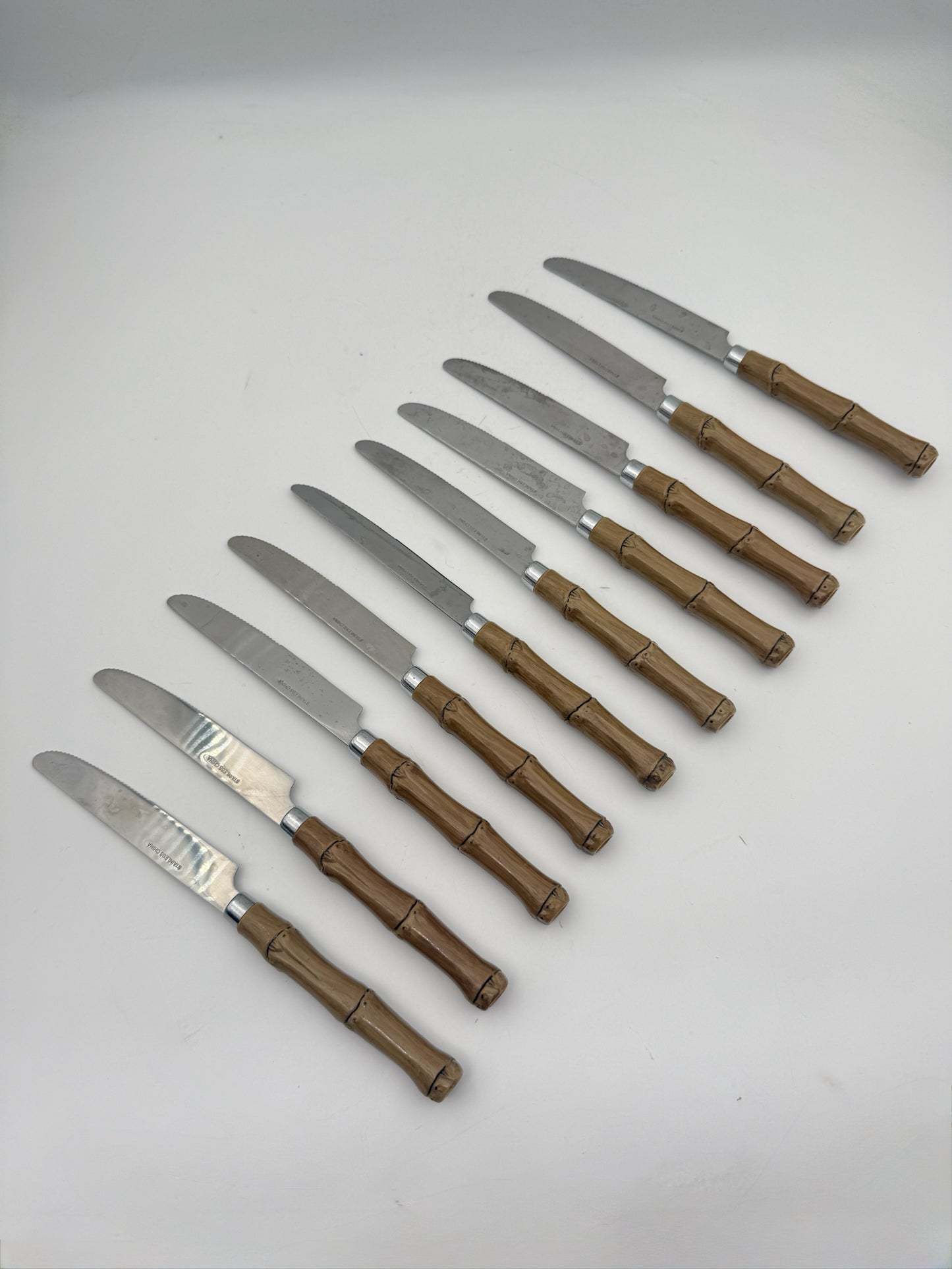 Bamboo Knife, Fork, And Spoon Set- Service For 10