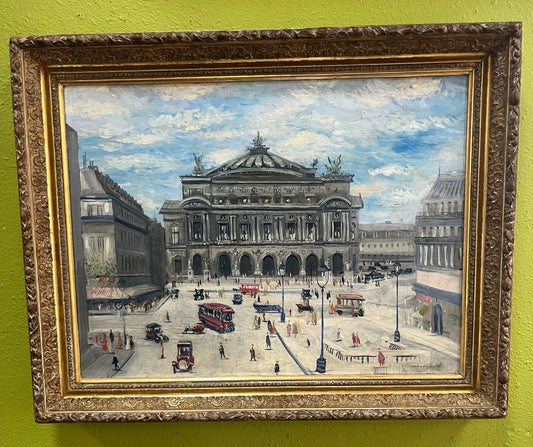 John Morris Paris Opera House Oil Painting – L’Opéra de Paris Art